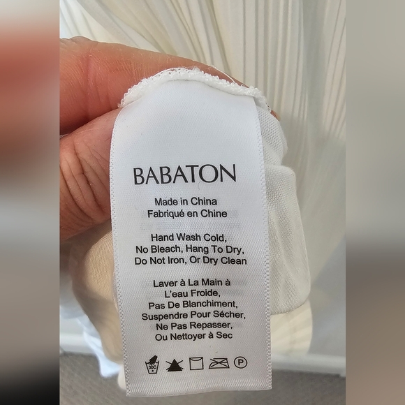 ARITZIA | BABATON White Sheath Midi Dress. No Flows.Sz S - Picture 6 of 9